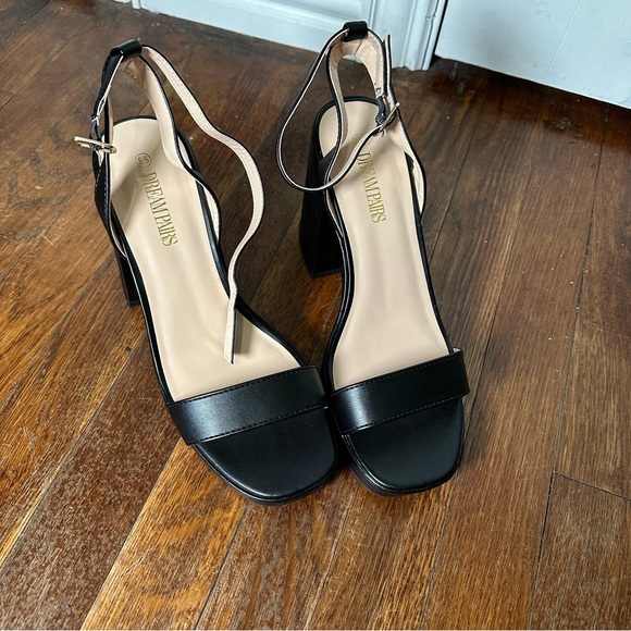 Dream Pairs Women Chunky Block Heel Sandals Ankle Strap Open Toe Party Sandals - Picture 9 of 10